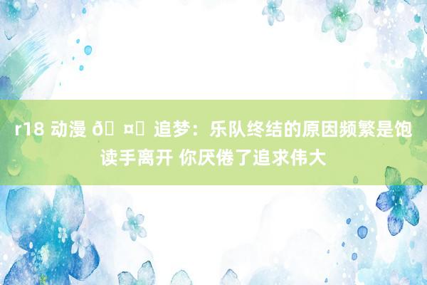 r18 动漫 🤔追梦：乐队终结的原因频繁是饱读手离开 你厌倦了追求伟大