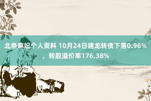 北条麻妃个人资料 10月24日建龙转债下落0.96%，转股溢价率176.38%