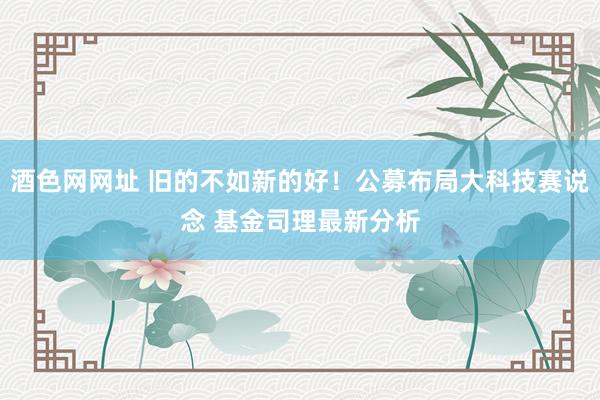 酒色网网址 旧的不如新的好！公募布局大科技赛说念 基金司理最新分析