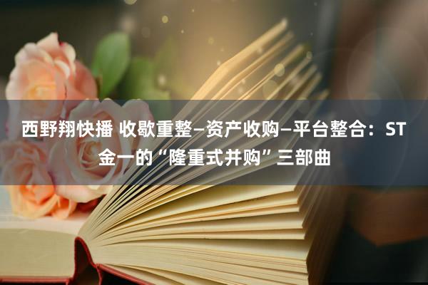 西野翔快播 收歇重整—资产收购—平台整合：ST金一的“隆重式并购”三部曲