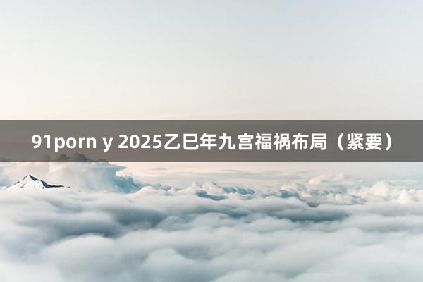 91porn y 2025乙巳年九宫福祸布局（紧要）