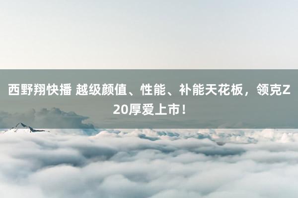 西野翔快播 越级颜值、性能、补能天花板，领克Z20厚爱上市！