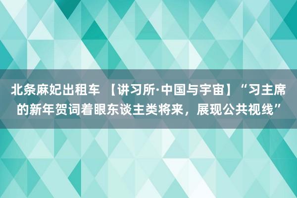 北条麻妃出租车 【讲习所·中国与宇宙】“习主席的新年贺词着眼