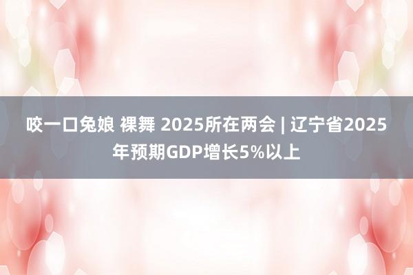 咬一口兔娘 裸舞 2025所在两会 | 辽宁省2025年预期GDP增长5%以上