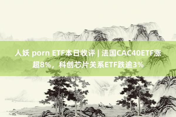 人妖 porn ETF本日收评 | 法国CAC40ETF涨超8%，科创芯片关系ETF跌逾3%